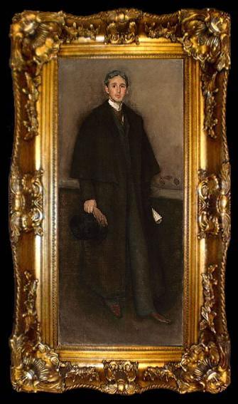 framed  James Abbot McNeill Whistler Portrait of Arthur J. Eddy, ta009-2